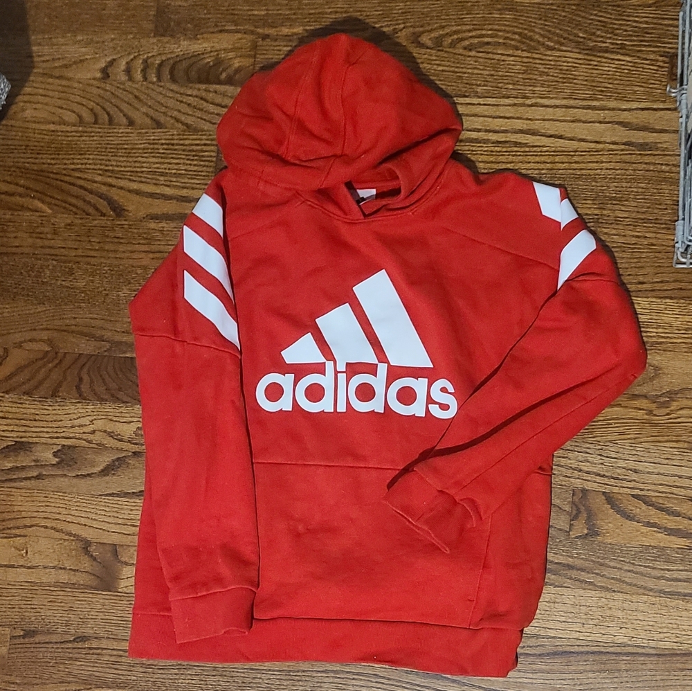 Adidas Sweatshirt Youth XL 18/20 Red